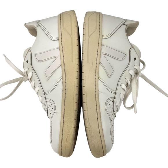 Veja V10 White Leather Casual Sneakers Women’s 38 - Picture 10 of 15